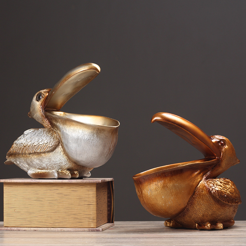 Smart Home Decor - Pelican Bird Ornament Retro Resin Key