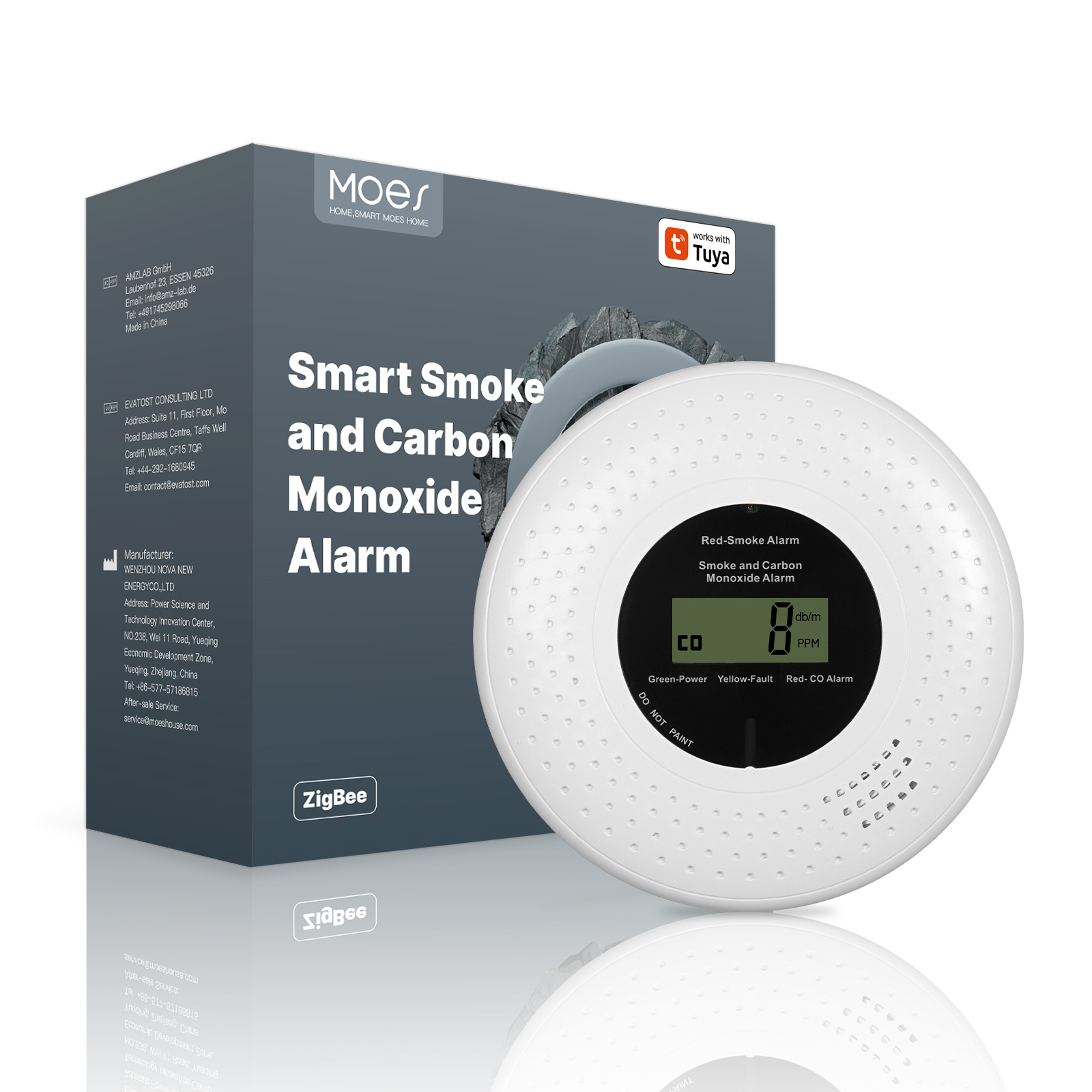 Smart Smoke Detector - Zigbee Smart Smoke & Carbon Monoxide