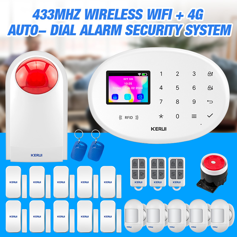 Smart Smoke Detector - KERUI 4G Tuya Smart Alarm System