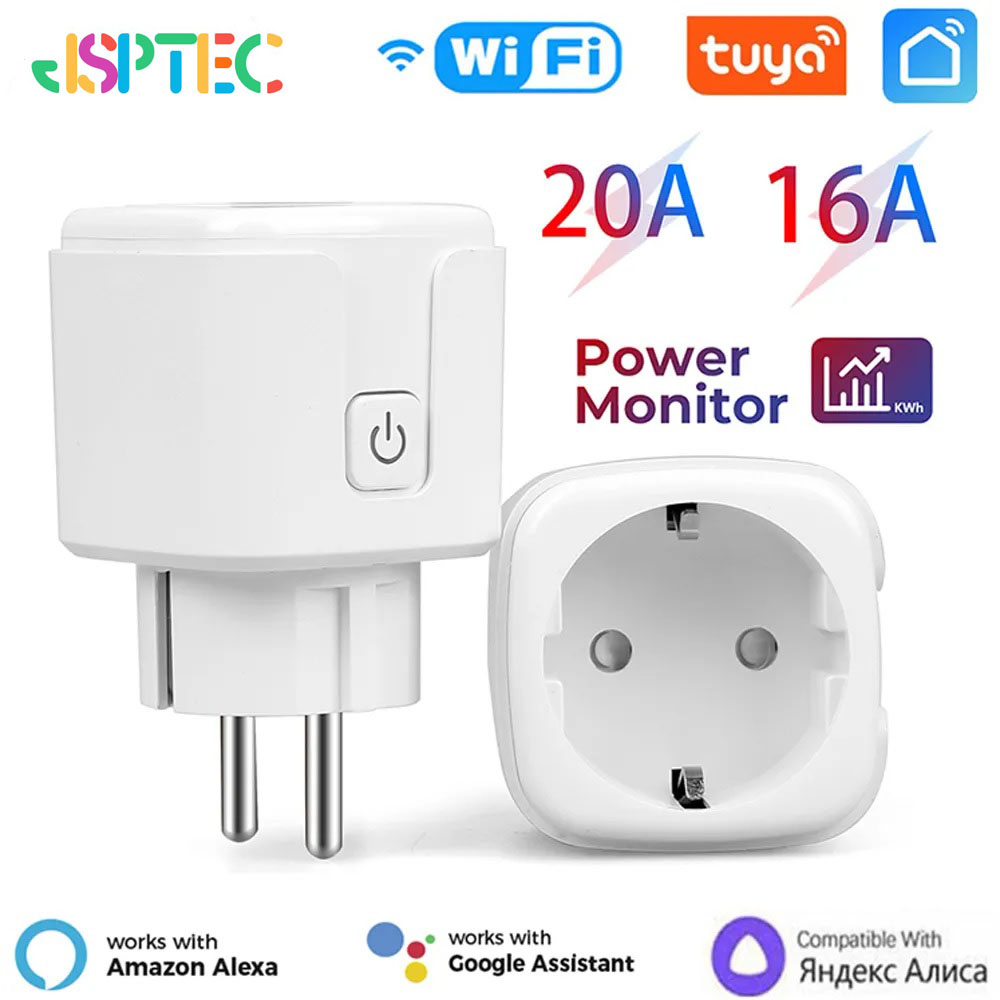 Smart Outdoor Plug - Tuya Smart Socket EU16A/20A Wifi Smart