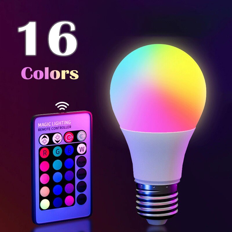 Smart Bulb - E27 220V 16 Colors RGB Bulb