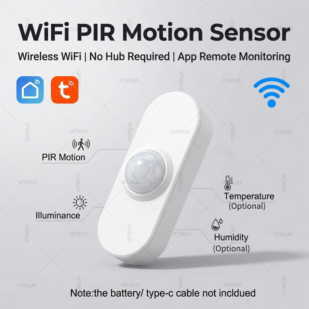 Tuya WiFi PIR Motion Brightnes - Smart Home Wiser recension och pris