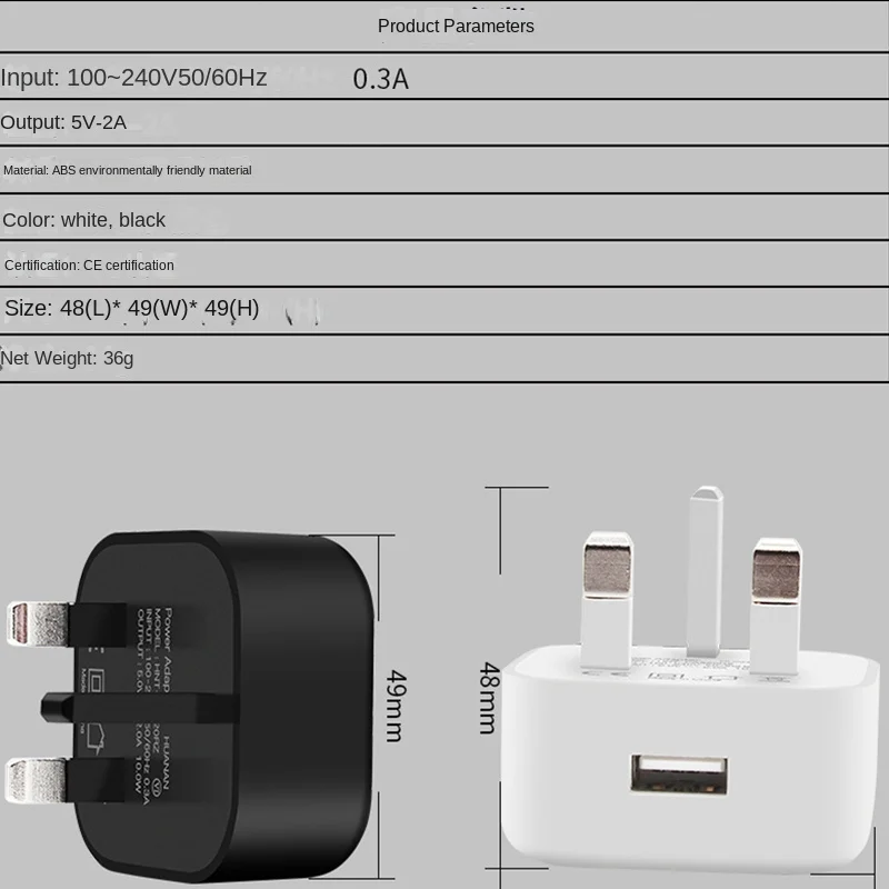 Universal 5V 2A UK Plug 3 Pin  - Smart Home Samsung recension och pris