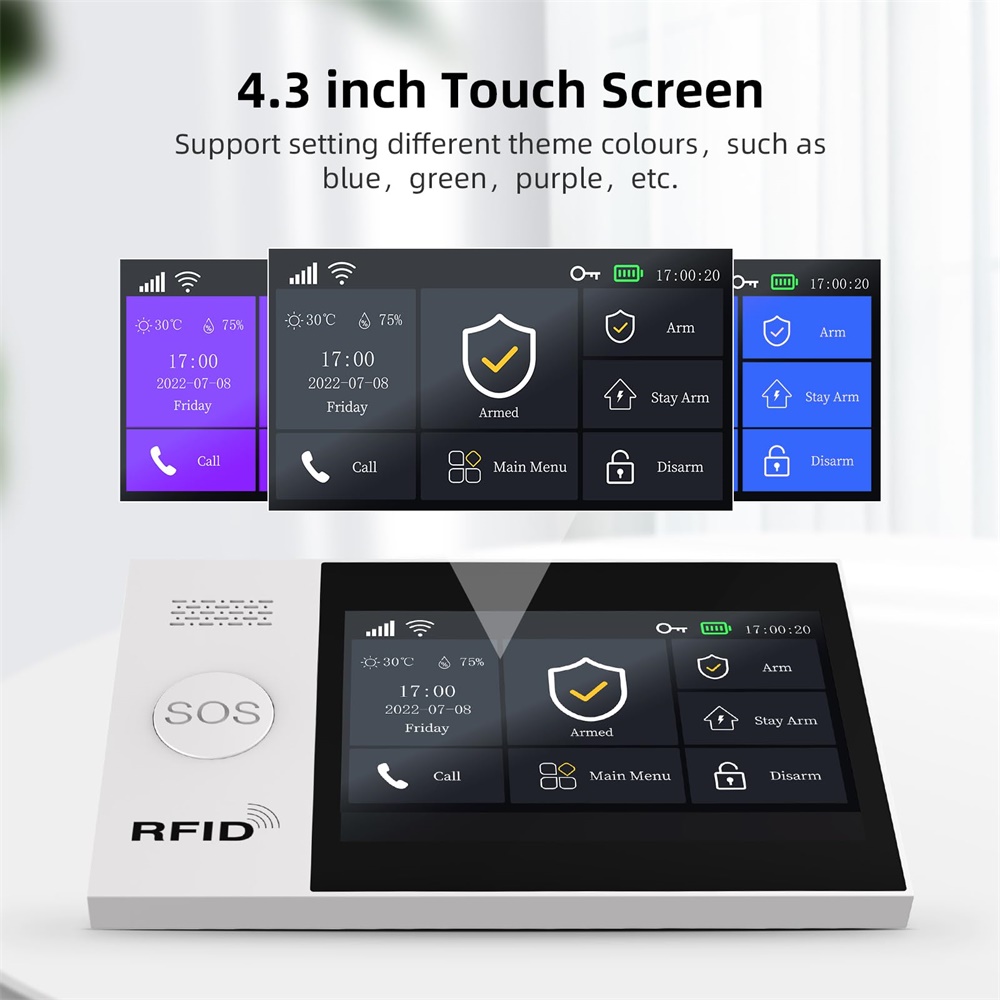 2.4G WIFI Smart GSM Alarm Syst - Smart Home Wiser recension och pris