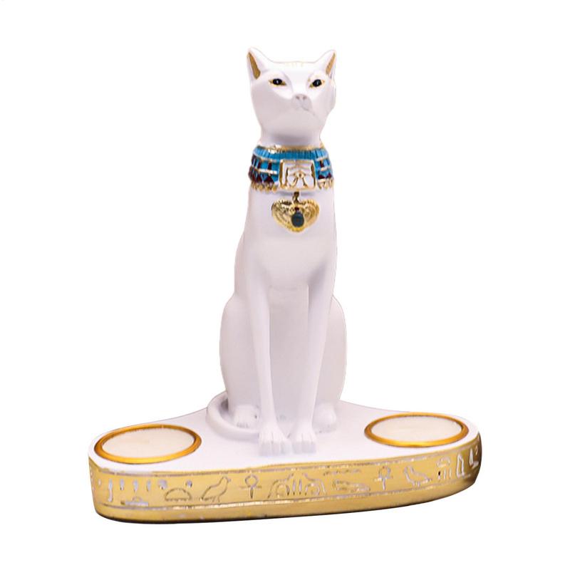 Egyptian Cat Candlestick Resin - Smart Home Decor recension och pris