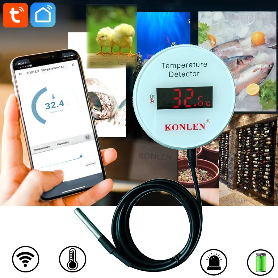 KONLEN Tuya Wifi Temperature S - Smart Home Thermostat recension och pris