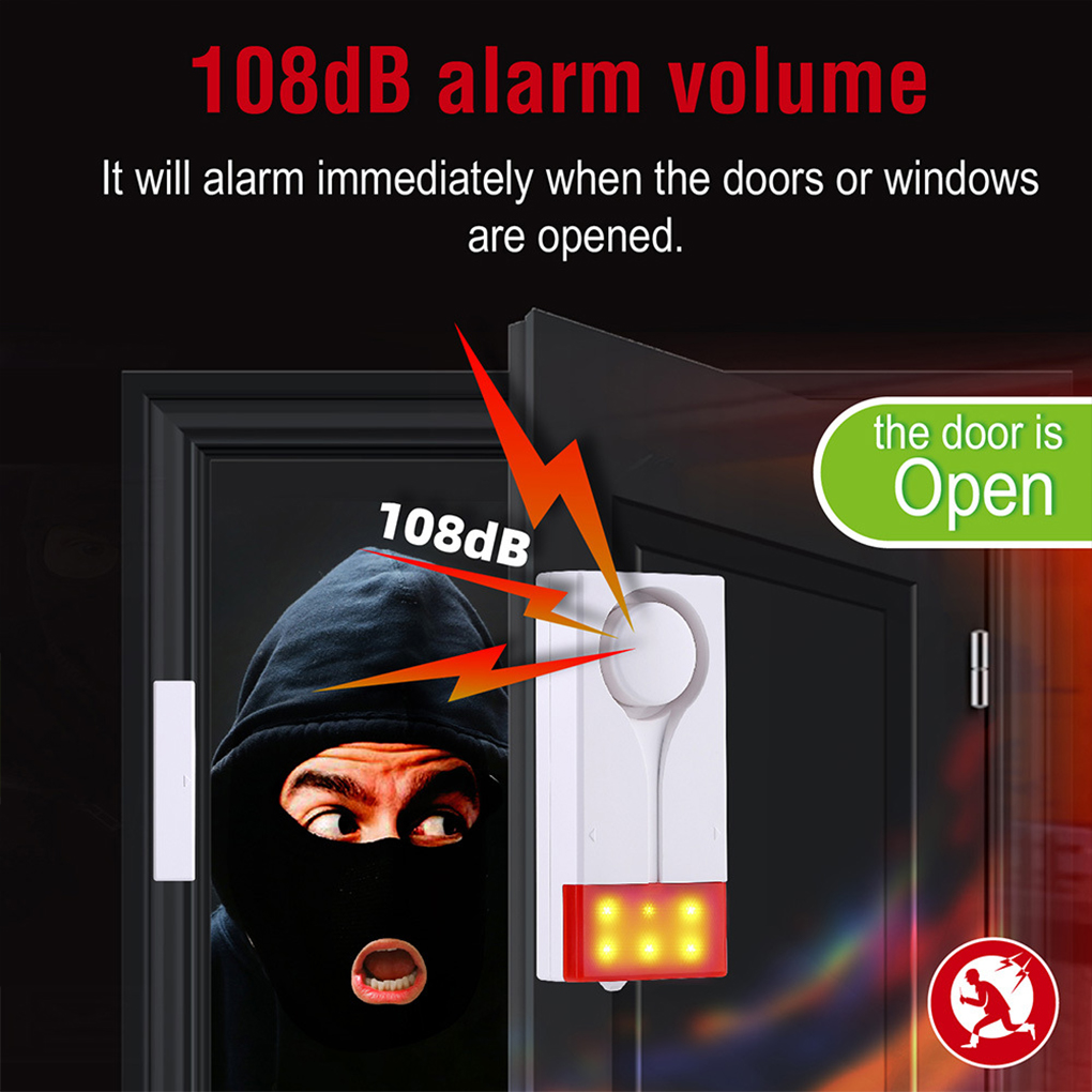 Anti-Theft Alarm 110db Loud Do - Wireless Door Sensor recension och pris