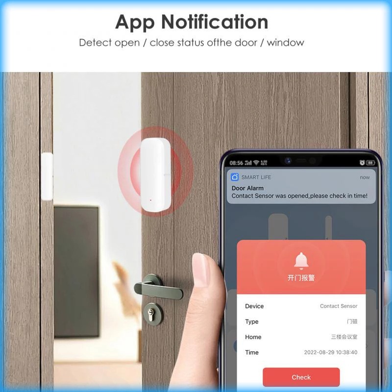 Tuya Wi-Fi Smart Door And Wind - Wireless Door Sensor recension och pris
