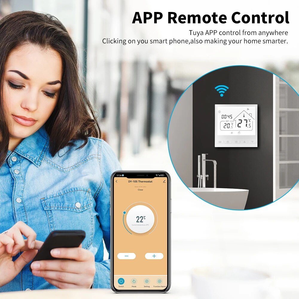 Tuya Smart WiFi Thermostat Wat - Smart Home Thermostat recension och pris
