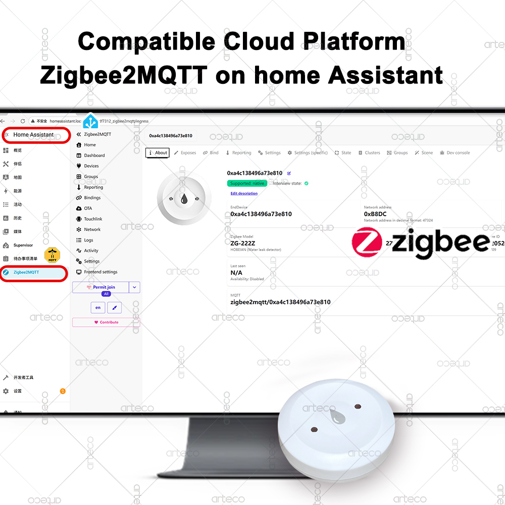Tuya Smart Zigbee Water Sensor - Smart Home Zentrale recension och pris
