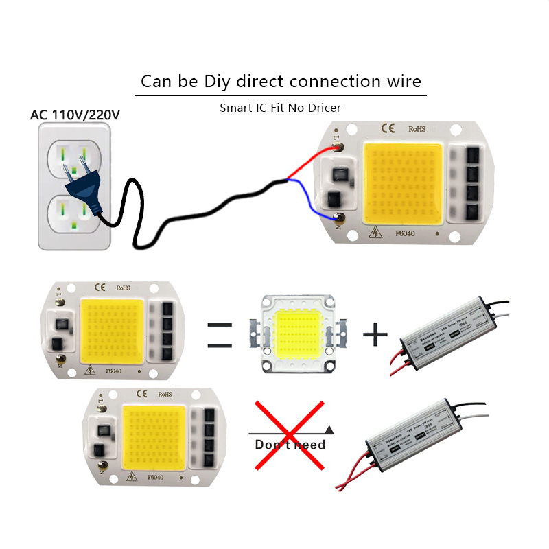 3000K 6000K LED COB Chip Light - Smart Bulb recension och pris