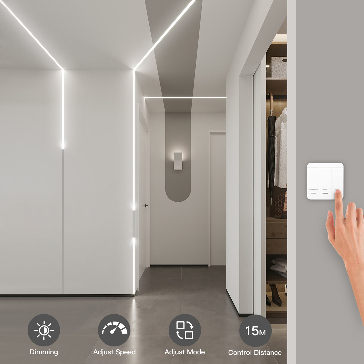 Smart Addressable1-4pcs LED St - Smart Home Decor recension och pris