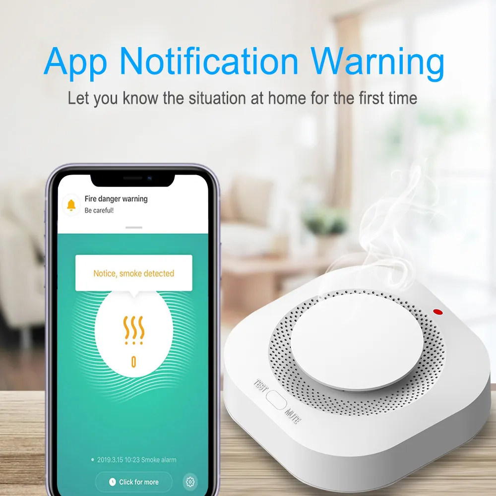 Tuya Zigbee WiFi Smart Smoke D - Smart Smoke Detector recension och pris