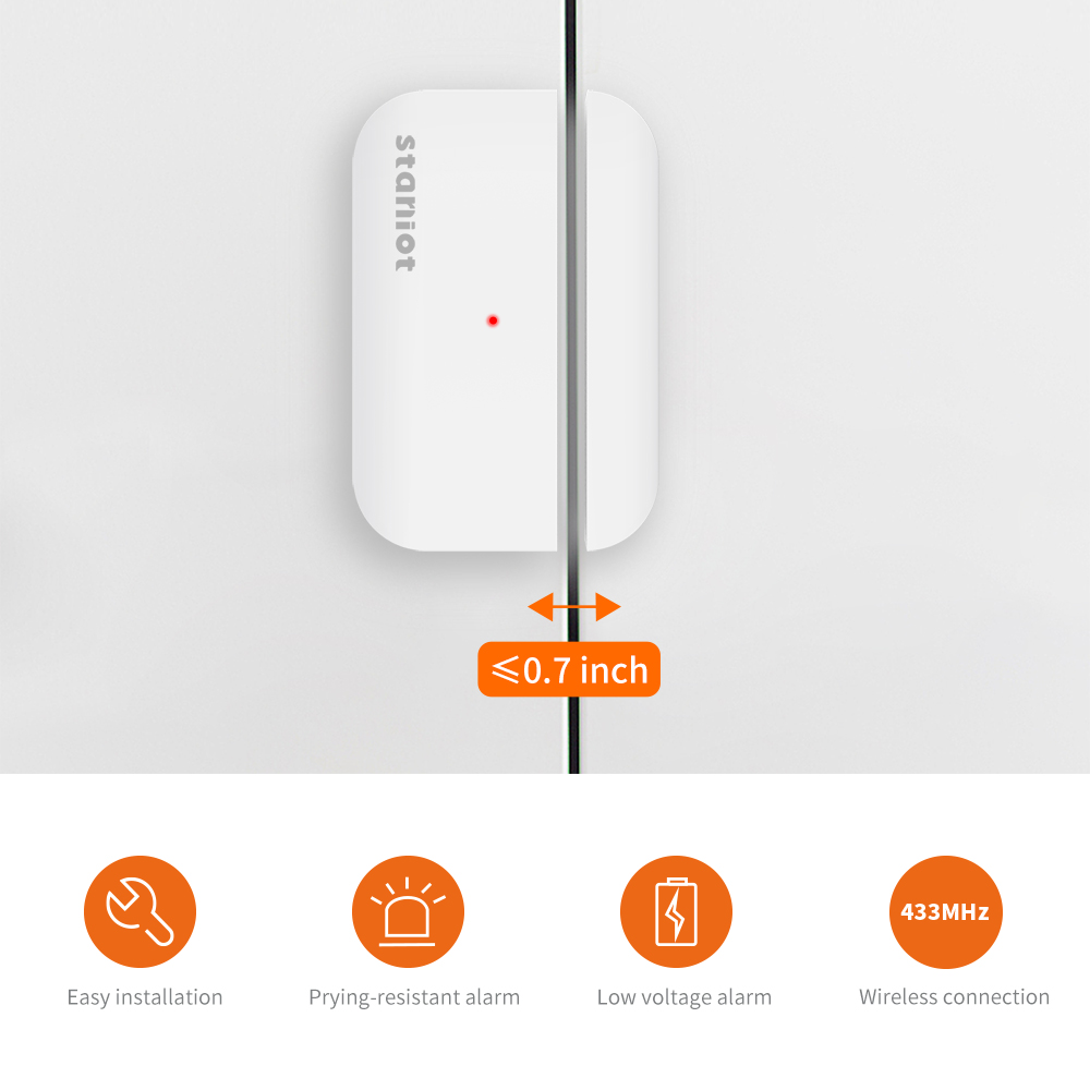 Staniot 5-Year Battery Life Co - Wireless Door Sensor recension och pris