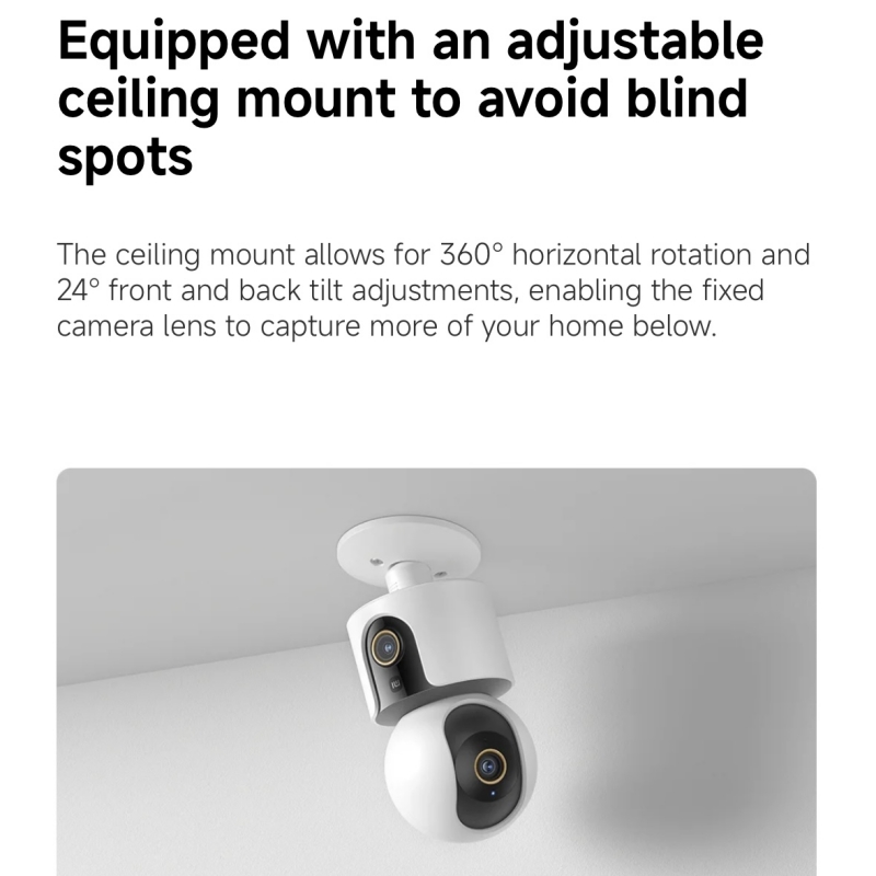 Xiaomi Smart Camera C500 Dual  - Smart Home Xiaomi Devices recension och pris