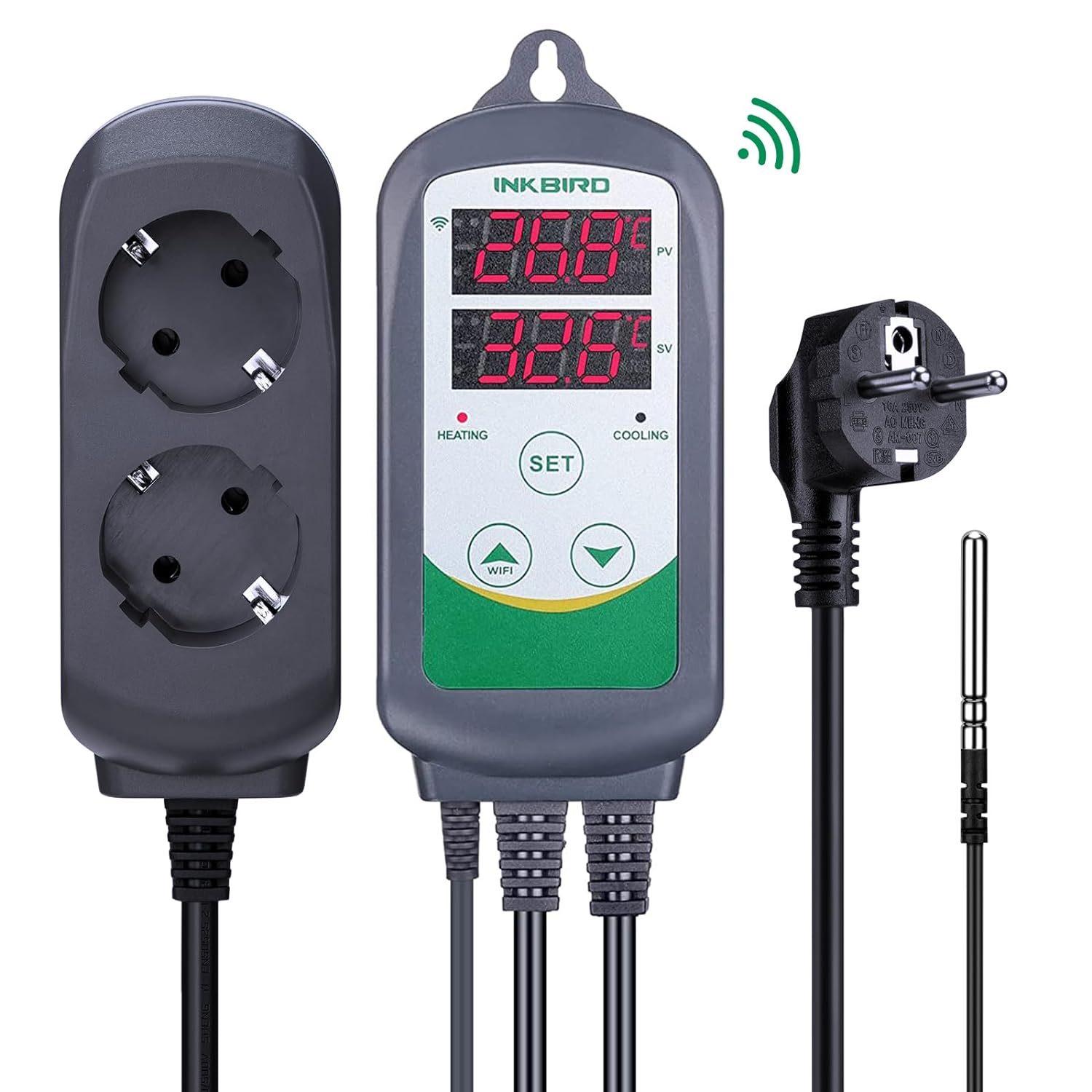 INKBIRD ITC-308-WiFi Digital T - Smart Home Thermostat recension och pris