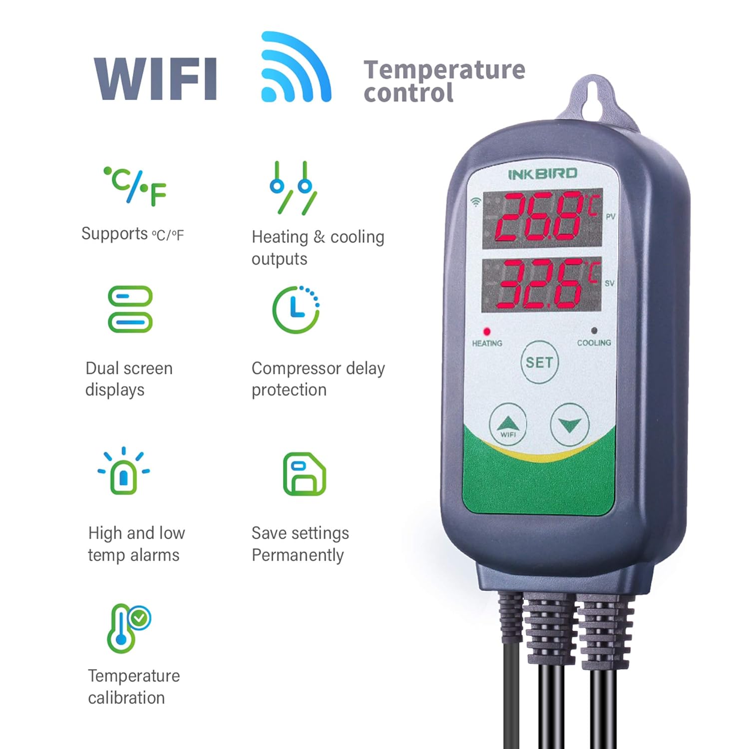 INKBIRD ITC-308-WiFi Digital T - Smart Home Thermostat recension och pris