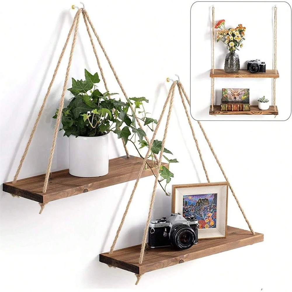 1pc Wood Hanging Shelve Swing  - Smart Home Decor recension och pris