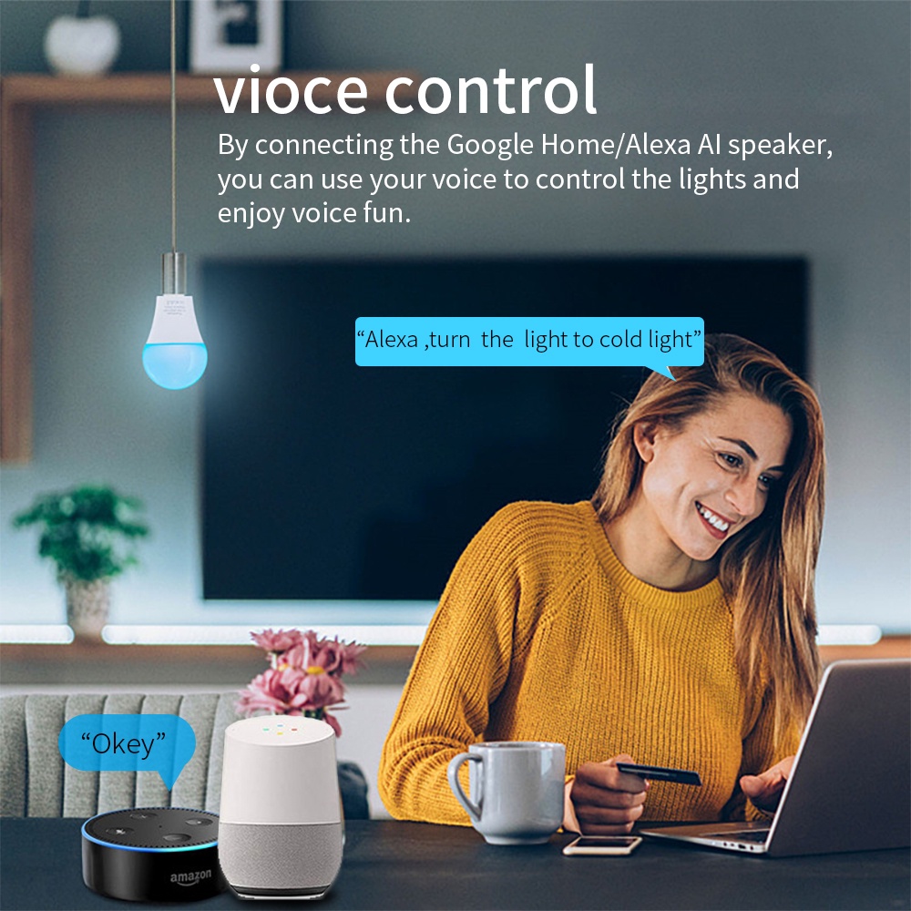SIXWGH E27 Bulb WiFi 9W Smart  - Smart Bulb recension och pris