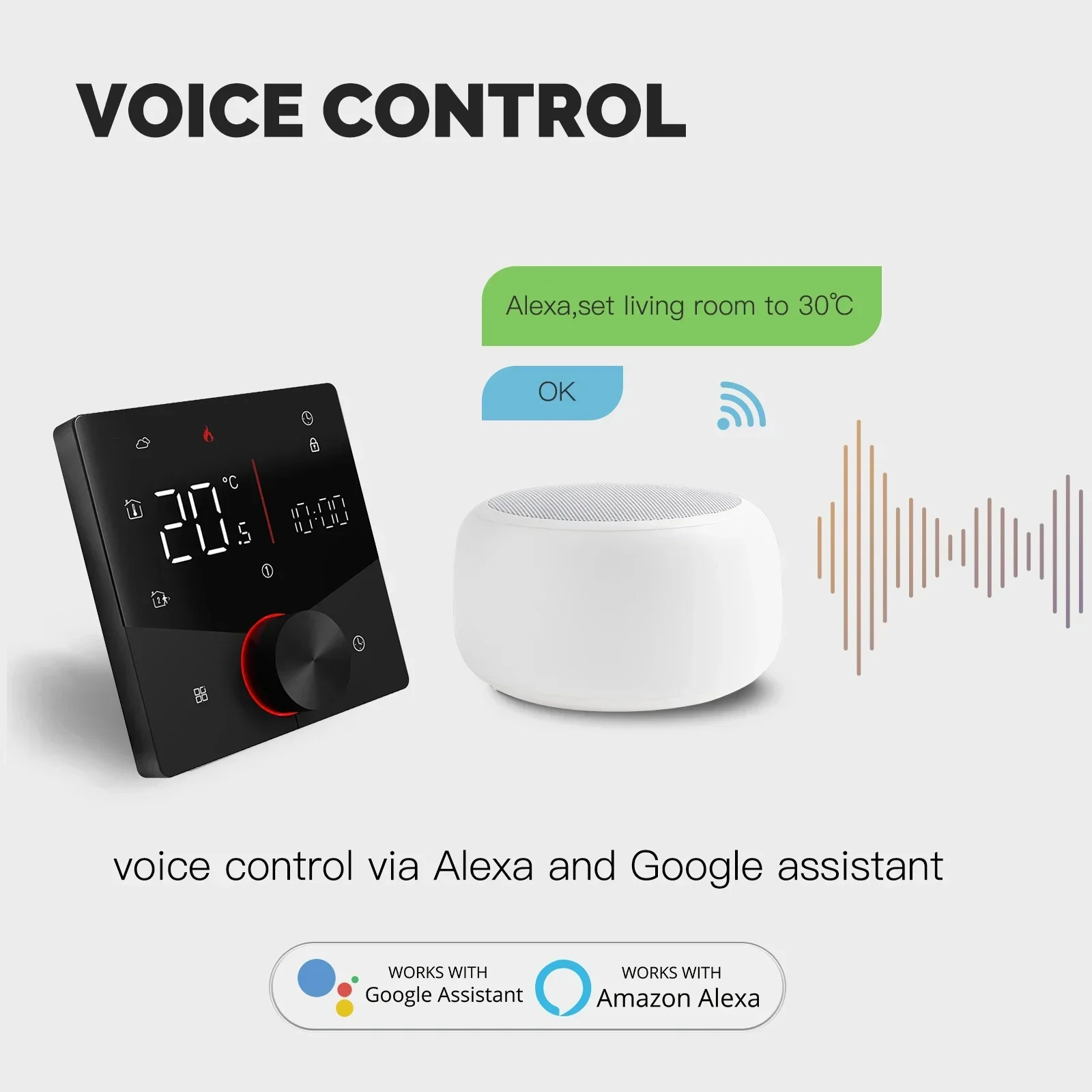 MOES Tuya WiFi Smart Knob Ther - Smart Home Thermostat recension och pris