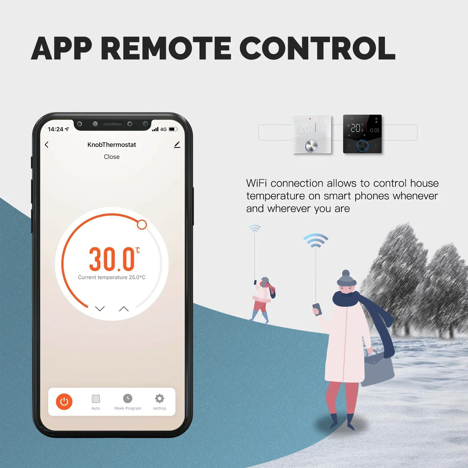 MOES Tuya WiFi Smart Knob Ther - Smart Home Thermostat recension och pris
